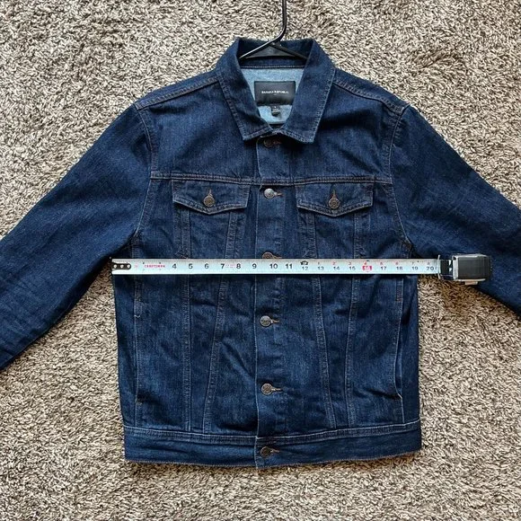 Banana Republic Rinse Denim Jean Jacket, sold out, men's size SMALL - Picture 2 of 3